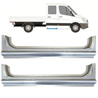 Hátsó küszöb javító panel hoz Mercedes Sprinter 2006-2018 / Bal+Jobb / Készlet 15068 Hátsó küszöb javító panel hoz Mercedes Sprinter 2006-2018 / Bal+Jobb / Készlet 15068