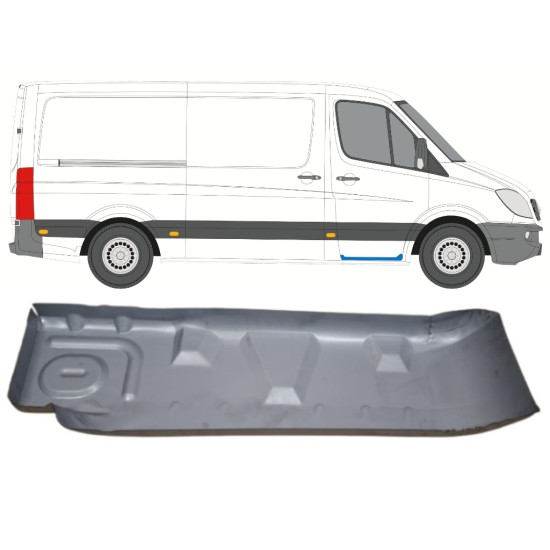 Fellépő lemez bal belső küszöbbel hoz Mercedes Sprinter 2006-2018 / Jobb 15072