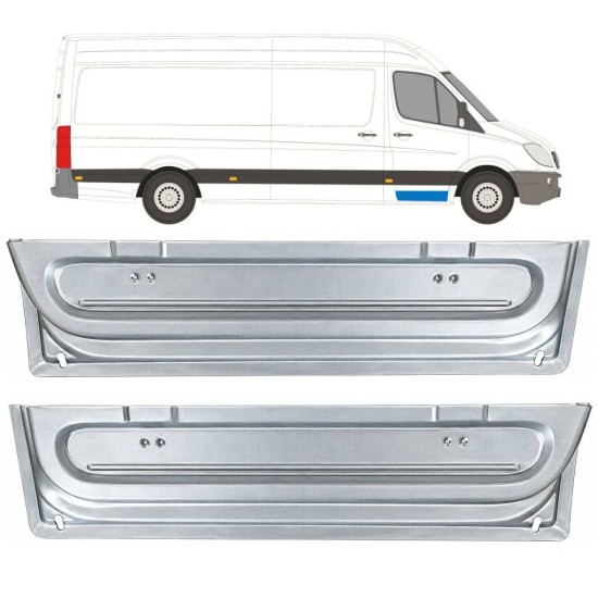 Belső első ajtó javító lemez hoz Mercedes Sprinter 2006-2018 / Bal+Jobb / Készlet 17055