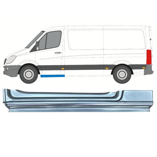 Első ajtó küszöb javító panel hoz Mercedes Sprinter 2006-2018 / Bal 17270