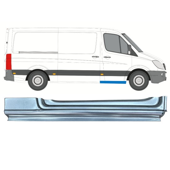 Első ajtó küszöb javító panel hoz Mercedes Sprinter 2006-2018 / Jobb 17269