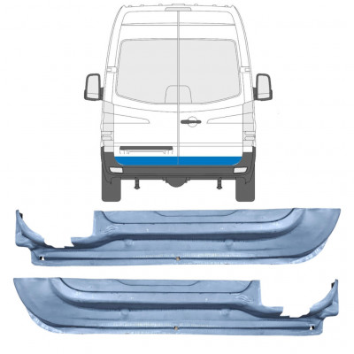 Hátsó ajtó javító panel hoz Mercedes Sprinter 2006- / Bal+Jobb / Készlet 9555