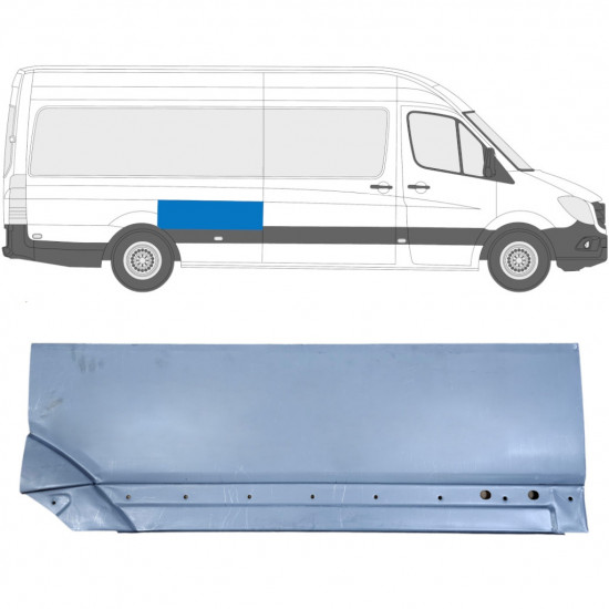 Hátsó sárvédő javító panel hoz Mercedes Sprinter 2006- / Jobb 8551