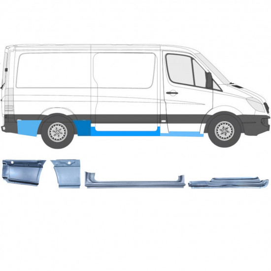 Javító panel készlet hoz Mercedes Sprinter 2006-  / MWB / Jobb /  12424