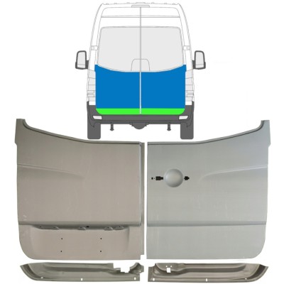 Hátsó ajtó javító panel hoz Volkswagen Crafter 2005-2017 / Készlet 14487