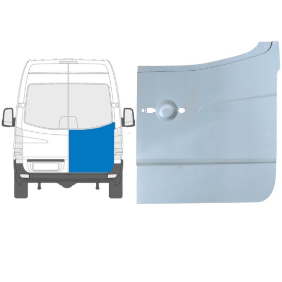 Magas hátsó ajtó javító panel hoz Mercedes Sprinter 2006-2018 / Jobb 6053