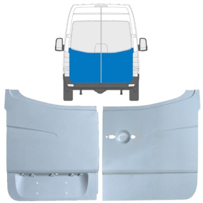 Hátsó ajtó javító panel hoz Mercedes Sprinter 2006-2018 / Bal+Jobb / Készlet 10519
