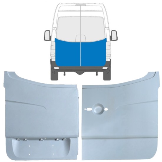 Hátsó ajtó javító panel hoz Mercedes Sprinter 2006-2018 / Bal+Jobb / Készlet 10519