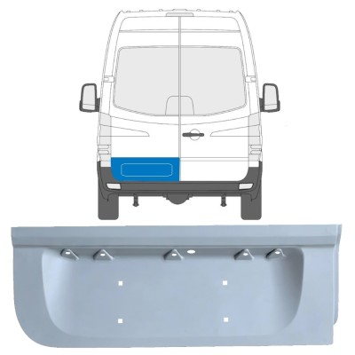Alsó hátsó ajtó javító panel hoz Volkswagen Crafter 2005-2017 / Bal 17172