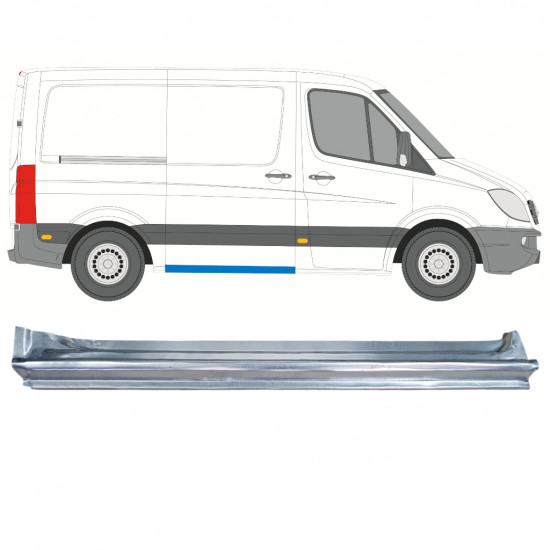 Tolóajtó küszöb javító panel hoz Mercedes Sprinter 2006- / SWB / Jobb 12796