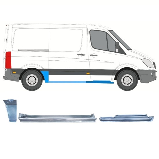 Javító panel készlet hoz Mercedes Sprinter 2006-2013 / Jobb / 15602