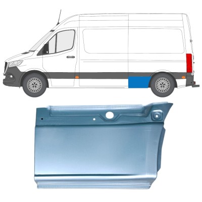 Alsó hátsó sárvédő javító panel hoz Mercedes Sprinter 2018- / Bal 14550