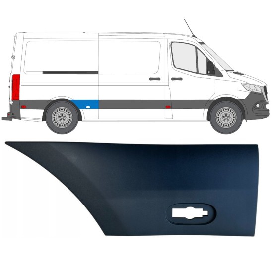 Hátsó sárvédő oldali díszítő elem hoz Mercedes Sprinter 2018- / Jobb 16650