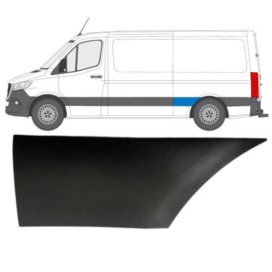 Hátsó sárvédő oldali díszítő elem hoz Mercedes Sprinter 2018- / Bal 16649