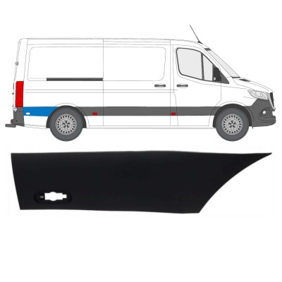 Hátsó sárvédő oldali díszítőelem kerék mögött hoz Mercedes Sprinter 2018- / Jobb 16644