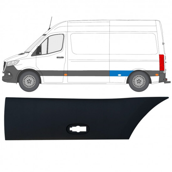 Hátsó sárvédő oldali díszítő elem hoz Mercedes Sprinter 2018- / Bal 12941