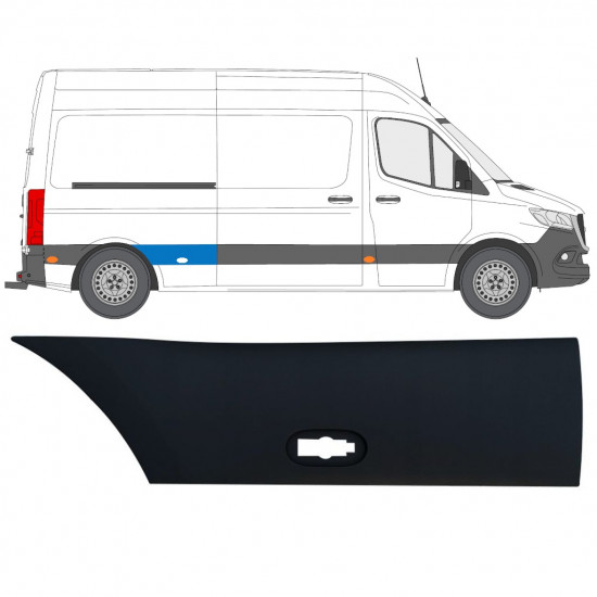 Hátsó sárvédő oldali díszítő elem hoz Mercedes Sprinter 2018- / Jobb 12940