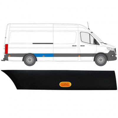 Hátsó sárvédő oldali díszítő elem lámpával hoz Mercedes Sprinter 2018- / Jobb / Készlet 12964