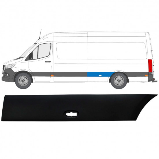 Hátsó sárvédő oldali díszítő elem hoz Mercedes Sprinter 2018- / Bal 12935