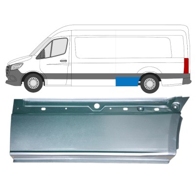 Alsó hátsó sárvédő javító panel hoz Mercedes Sprinter 2018- / Bal 14552