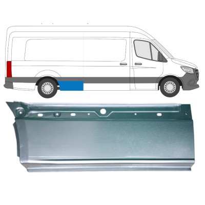 Alsó hátsó sárvédő javító panel hoz Mercedes Sprinter 2018- / Jobb 14551