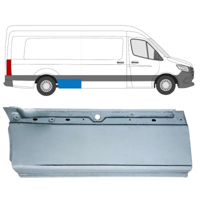 Alsó hátsó sárvédő javító panel hoz Mercedes Sprinter 2018- / Jobb 16063