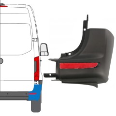 Lökhárító sarok fényvisszaverővel hoz Mercedes Sprinter 2018- / Jobb / Készlet 14949