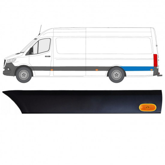 Hátsó sárvédő oldali díszítő elem lámpával hoz Mercedes Sprinter 2018- / Bal / Készlet 12971