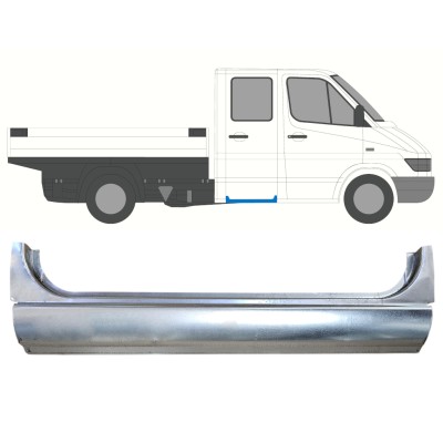Hátsó ajtó küszöb javító panel hoz Mercedes Sprinter 1995-2006 / Bal = Jobb (szimmetrikus) 16385