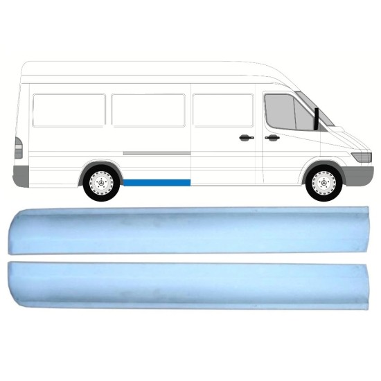 Első rész hátsó sárvédő javító panel hoz Mercedes Sprinter 1995-2006 / Bal+Jobb / Készlet 9864