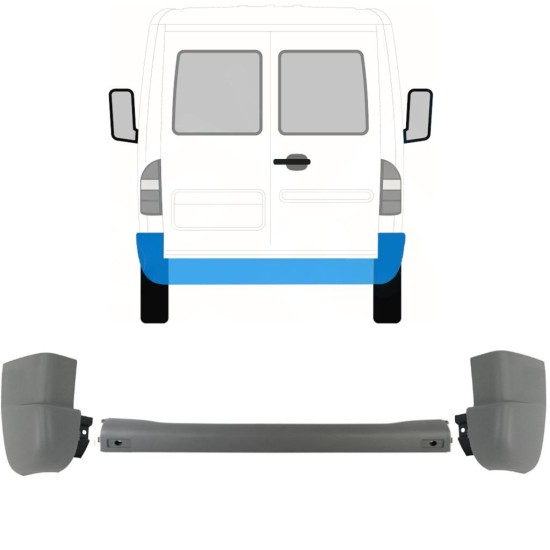 Hátsó lökhárító hoz Mercedes Sprinter 1995-2006 / Készlet 9718