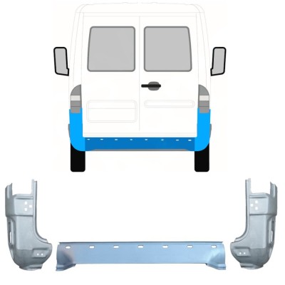 Hátsó javítólemez hoz Mercedes Sprinter 1995-2006 / Készlet 9716