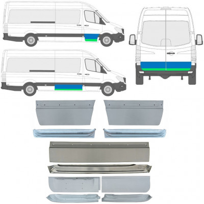 Belső és külső ajtó javító panel hoz Mercedes Sprinter 2006 -  / Készlet 11318