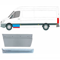 Belső és külső első ajtó javító panel hoz Mercedes Sprinter 2006-2018 / Bal / Készlet 9624