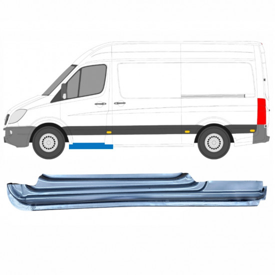 Első ajtó küszöb javító panel hoz Mercedes Sprinter 2006- / Bal 8890