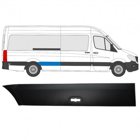 Hátsó sárvédő oldali díszítő elem hoz Mercedes Sprinter 2006- / LWB / Jobb 8026