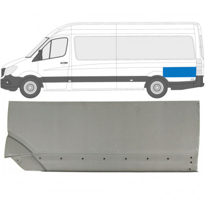 Hátsó sárvédő hátsó rész javító panel hoz Mercedes Sprinter 2006- / Bal 8550