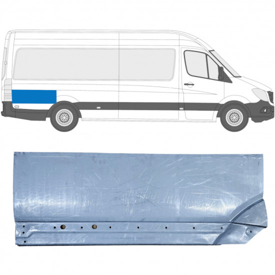 Hátsó sárvédő hátsó rész javító panel hoz Mercedes Sprinter 2006- / Jobb 8549