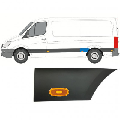 Hátsó sárvédő oldali díszítő elem lámpával hoz Mercedes Sprinter 2006- / Bal / Készlet 10018