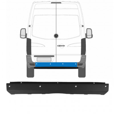 Hátsó lökhárító PDC-vel hoz Mercedes Sprinter 2006-2018 8744