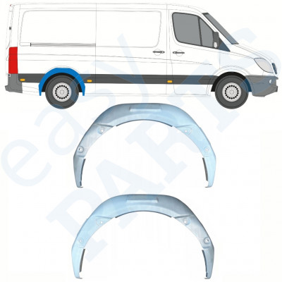 Belső hátsó kerékív javító panel hoz Mercedes Sprinter 2006- / Bal+Jobb / Készlet 10114