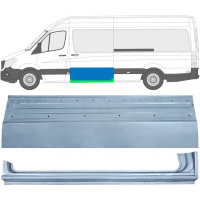 Tolóajtó és küszöb javító panel hoz Mercedes Sprinter 2006- / Bal / Készlet 11960