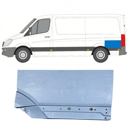 Hátsó sárvédő javító panel hoz Mercedes Sprinter 2006- / Bal 11274