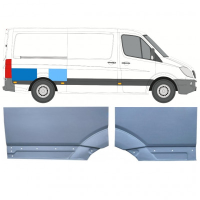 Hátsó sárvédő javító panel hoz Mercedes Sprinter 2006- / Jobb / Készlet 11275