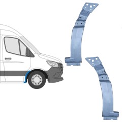 Első sárvédő javító panel hoz Mercedes Sprinter 2018- / Bal+Jobb / Készlet 11990