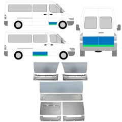 Belső és külső ajtó javító panel hoz Mercedes Sprinter 1995-2006 / Bal+Jobb / Készlet 11321