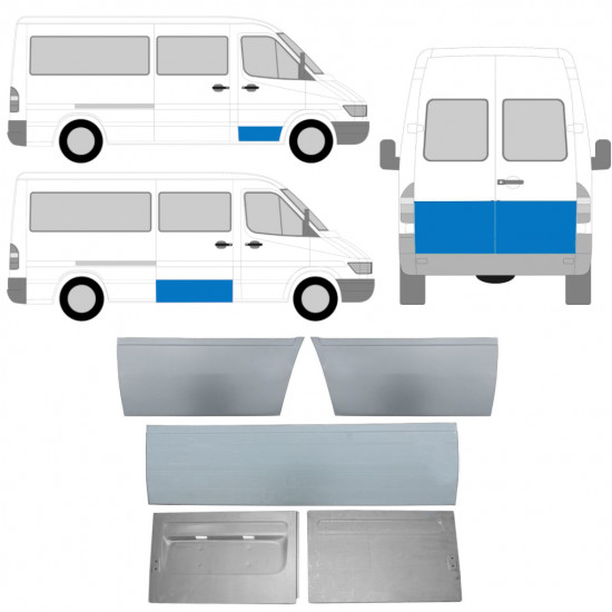 Külső ajtó javító panel hoz Mercedes Sprinter 1995-2006  / Készlet 11320