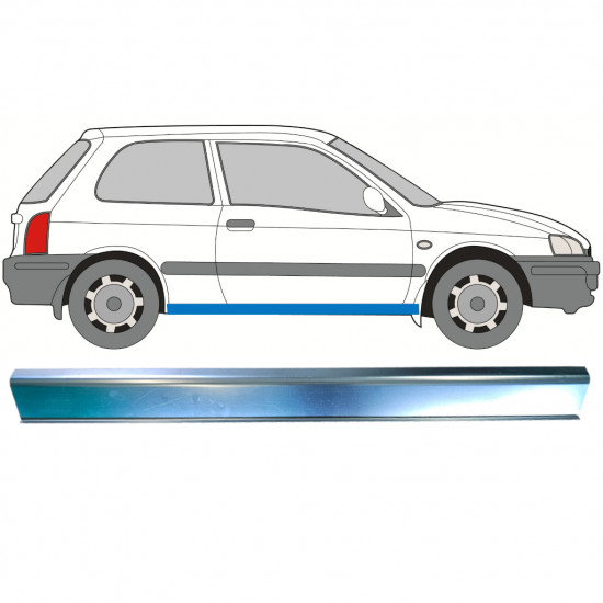 Küszöb javító panel hoz Toyota Starlet 1996-1999 / Bal = Jobb (szimmetrikus) 8150