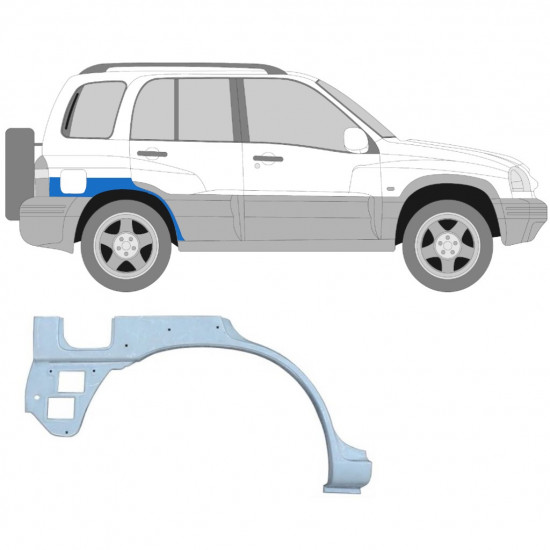 Lyukas hátsó sárvédő javító panel hoz Suzuki Grand Vitara 1997-2005 / Jobb 5952