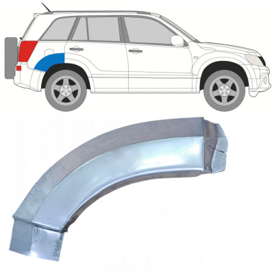 Hátsó sárvédő hátsó rész javító panel hoz Suzuki Grand Vitara 2005-2012 / Jobb 7848